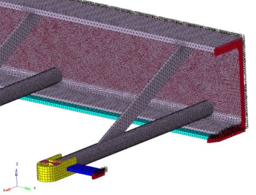 Calculo FEA de una percha industrial de utillaje para galvanizado